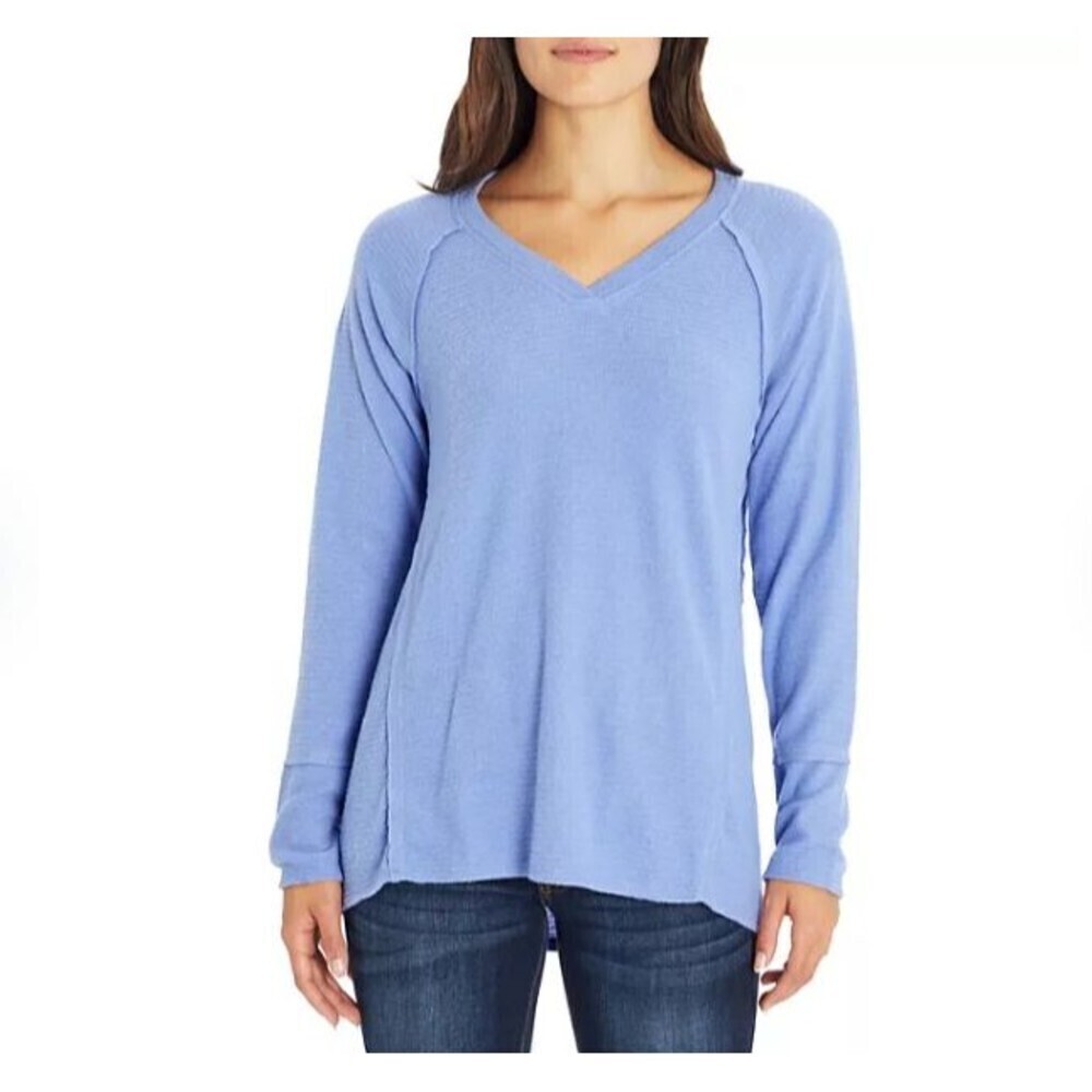 NEW‎ WildFox Women's Haley Waffle Raglan Super Soft Seam Ribbed Popover Top XXL